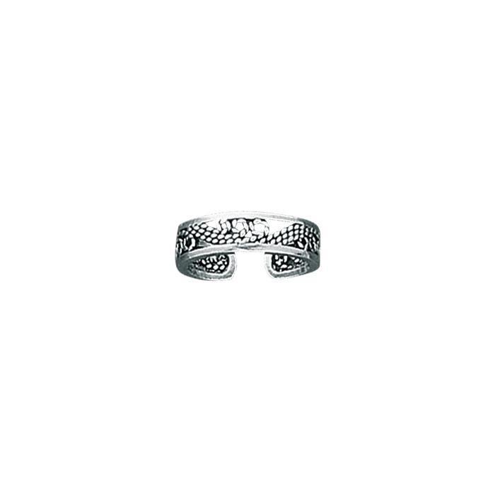 Waves Sterling Silver Toe Ring TR238 - Toe Rings