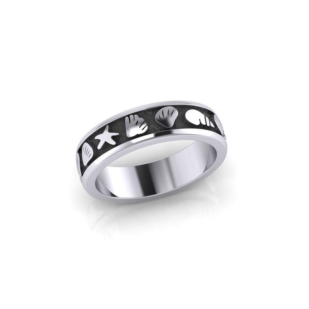 Starfish and Seashell Ring TR246 - Rings