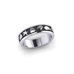 Starfish and Seashell Ring TR246 - Rings