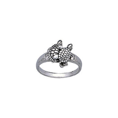 Turtle Pair Sterling Silver Ring TR3304 - Rings