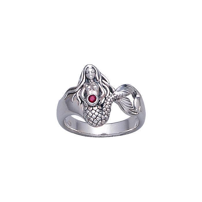 Mermaid Sterling Silver Ring TR3434 - Rings