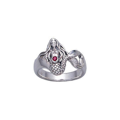 Mermaid Sterling Silver Ring TR3434 - Rings