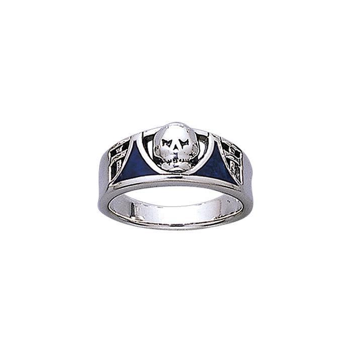 The Revenge Skull T Sterling Silver Ring TR3661 - Rings