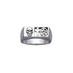 Skull Cross The Star Ring TR3671 - Jewelry