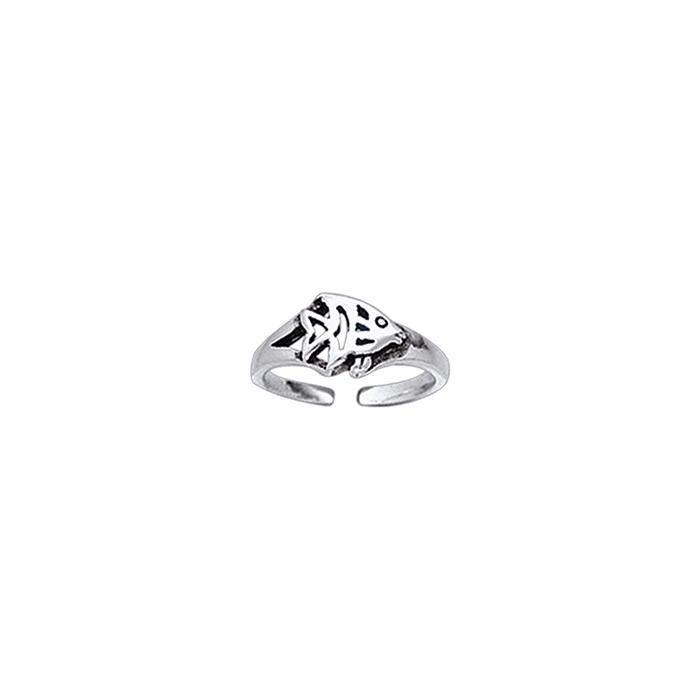 Angelfish Sterling Silver Toe Ring TR3718 - Toe Rings