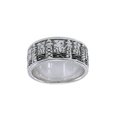 The 7 Seas Lighthouse T Sterling Silver Ring TR3740 - Rings