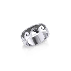 Big Wave Sterling Silver Ring TR551 - Rings