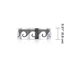 Big Wave Sterling Silver Ring TR551 - Rings