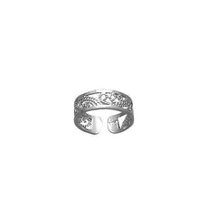 Waves Sterling Silver Toe Ring TR602 - Toe Rings