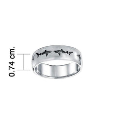 Shark School Sterling Silver Ring TR900 - Rings