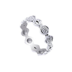 Small Angelfish Sterling Silver Ring TR974 - Rings