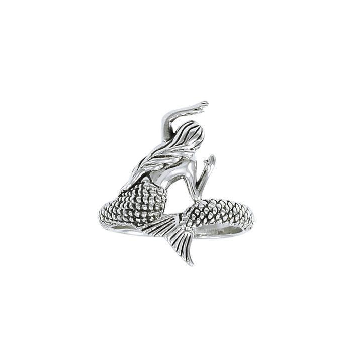 Mermaid Wrap Sterling Silver Ring TRI1327 - Rings