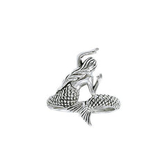 Mermaid Wrap Sterling Silver Ring TRI1327 - Rings