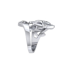 Aboriginal Inspired Turtle Sterling Silver Ring TRI1739 - Ring