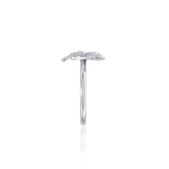 A gift of solitudeSilver Humpback Whale Filigree Ring TRI1795 - ring