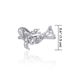 A gift of solitudeSilver Humpback Whale Filigree Ring TRI1795 - ring