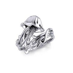 Box Jellyfish Silver Wrap Ring TRI1896 - Ring