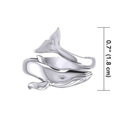 Blue Whale Sterling Silver Ring TRI1926 - Ring