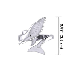 Blue Whale Sterling Silver Ring TRI1927 - Ring