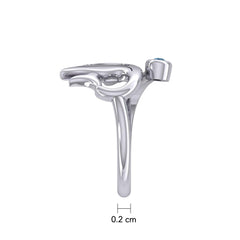 Tropical Angel Fish Sterling Silver with Gemstone TRI2347 - DiveSilver Jewelry