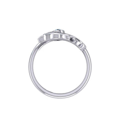 Tropical Angel Fish Sterling Silver with Gemstone TRI2347 - DiveSilver Jewelry