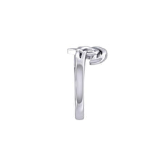 Celtic Wave Heart Silver Ring TRI2399 - DiveSilver Jewelry