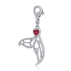 Window to Universe Whale Tail Sterling Silver Clip Charm TWC160 - Clip Charms