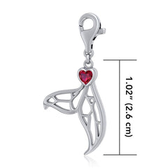 Window to Universe Whale Tail Sterling Silver Clip Charm TWC160 - Clip Charms