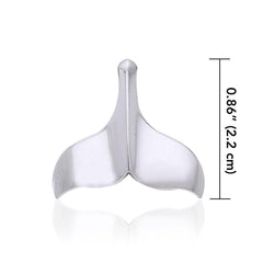 Humpback Whale Tail Sterling Silver Pendant WP034 - DiveSilver Jewelry
