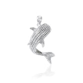 Small Whale Shark Sterling Silver Pendant TPD4967 - Pendant