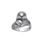 Ted Andrews Sea Otter Silver Ring TRI173 - Jewelry