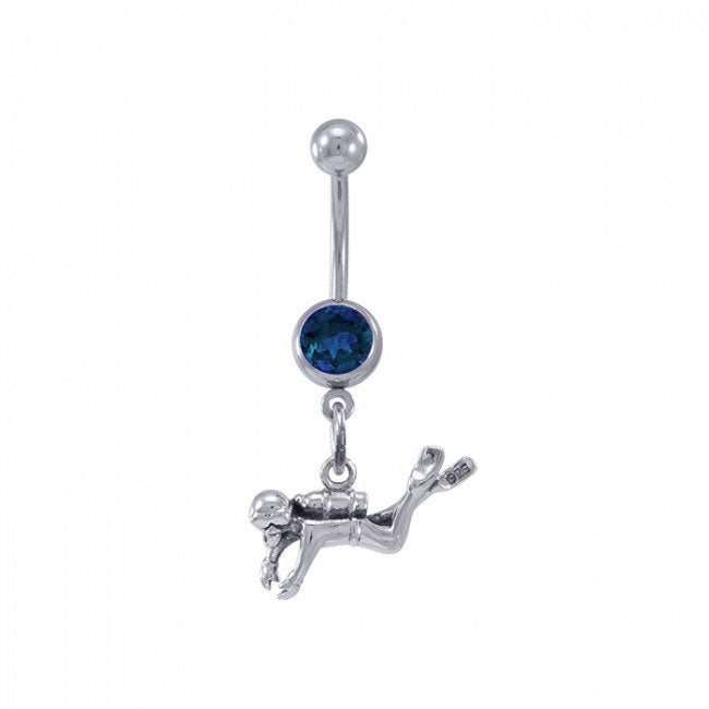 Diver Sterling Silver Body Jewelry BJ013