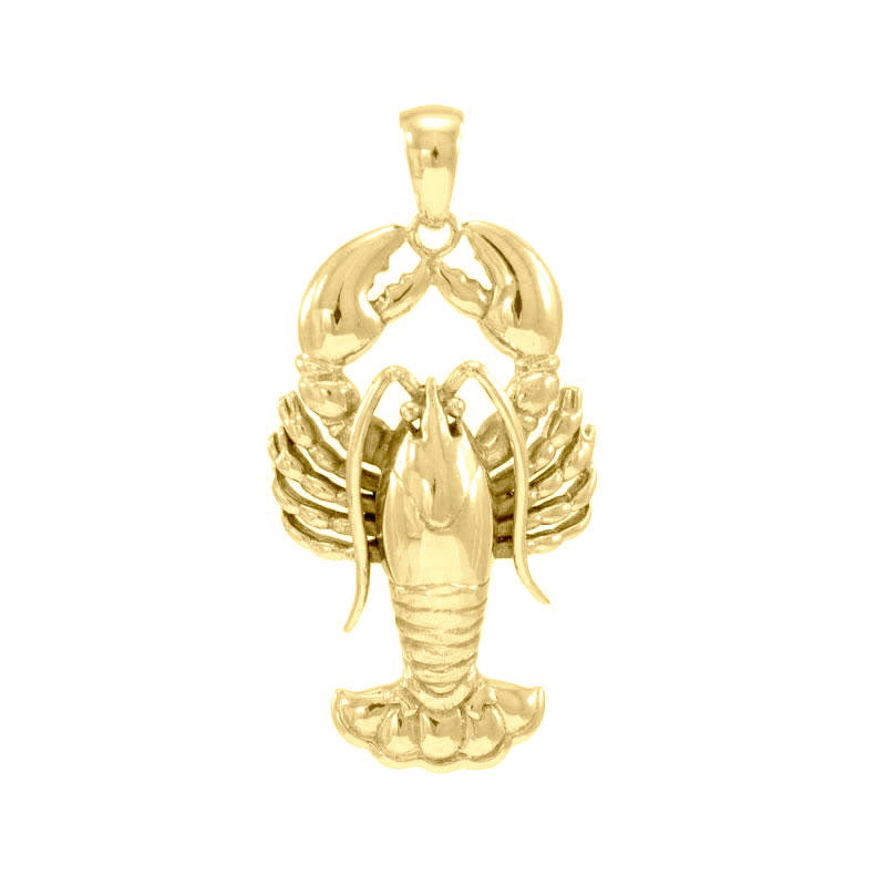 Lobster Solid Gold Pendant