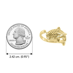 Whale Shark Solid Yellow Gold Ring GRI1642