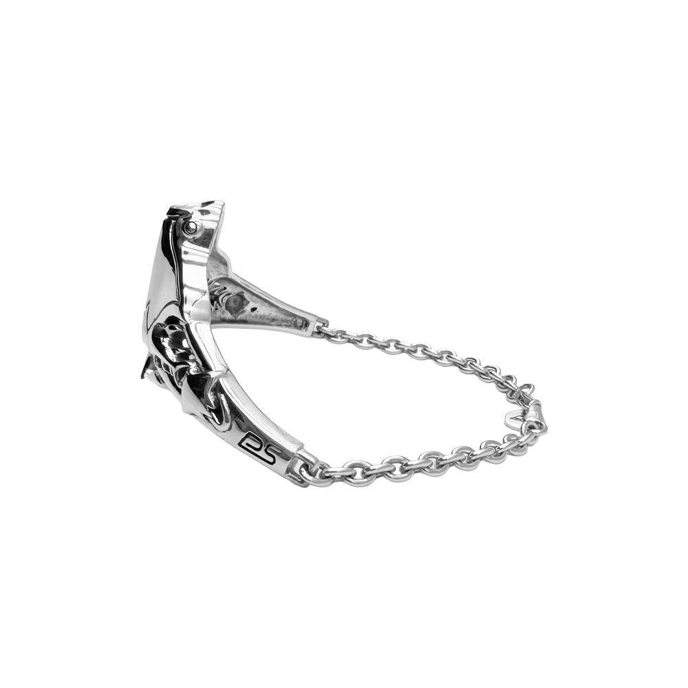 Manta Rays and Sharks Sterling Silver Chain Bracelet - DiveSilver Jewelry