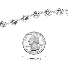 Octopus Sterling Silver Link Bracelet TBG427