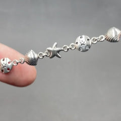 Beach Life Link Sterling Silver Bracelet TBG451