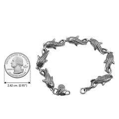 Whale Shark Sterling Silver Link Bracelet by DiveSilver