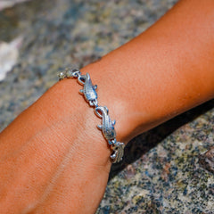 Whale Shark Sterling Silver Link Bracelet by DiveSilver