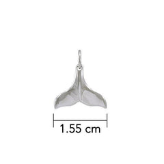Whale Tail Sterling Silver Charm