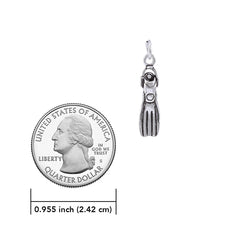 Diving Fin Sterling Silver Charm TC601