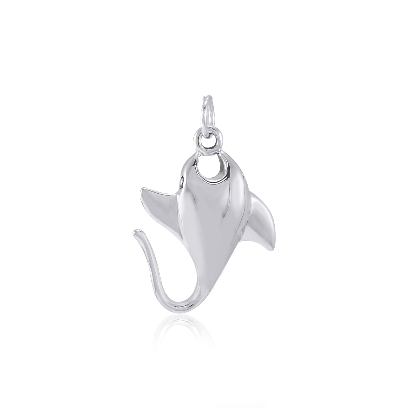 Small Manta Ray Sterling Silver Charm