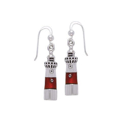 Atlantic City Lighthouse Sterling Silver Hook Earring