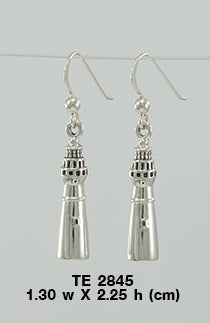 Portland Head Lighthouse Sterling Silver Earrings