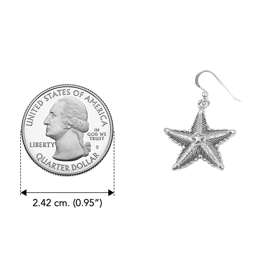 DiveSilver Starfish Sterling Silver Earrings TER2194