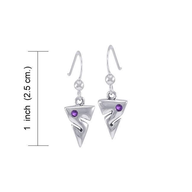 Cave Diving Sterling Silver Hook Earring
