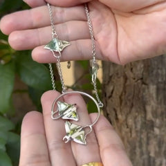 Quadruple Manta Ray Sterling Silver Necklace