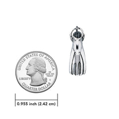 Large Diving Fin Sterling Silver Pendant TP1580