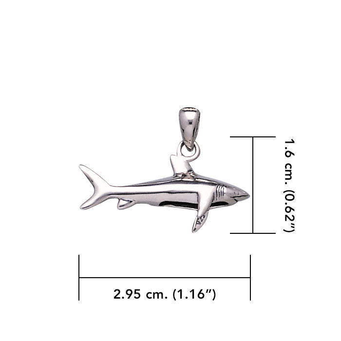 Shark Sterling Silver Pendant TP1634