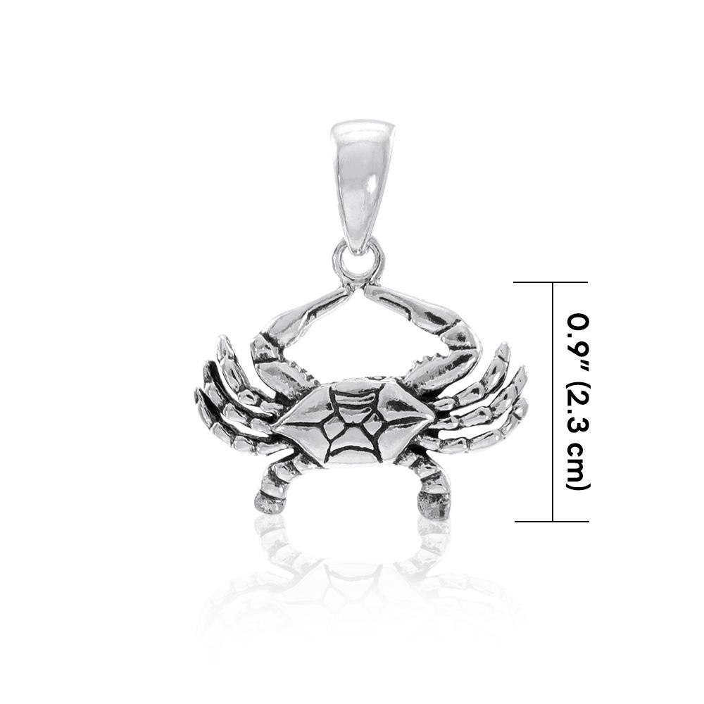 Blue Crab Sterling Silver Pendant TP230
